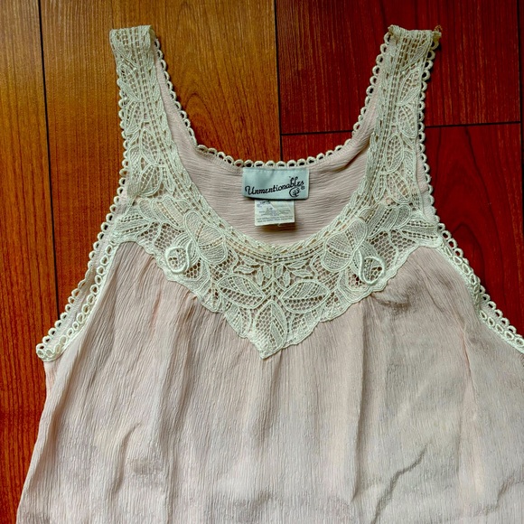Unmentionables Vintage silk slip light pink - Picture 2 of 9